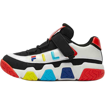 FILA KIDS HERITAGE-FHT Comfortable Wear-Resistant Supportive Low-Top Children's Basketball Shoes Black Children's