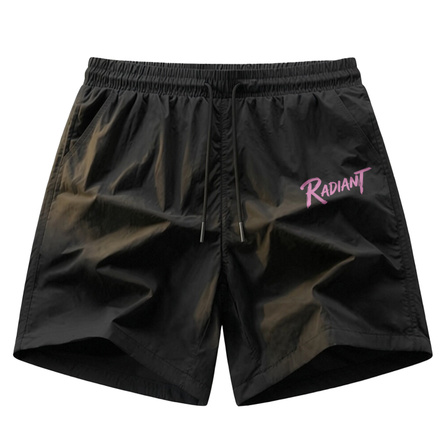 MINISO Lightweight Breathable Ice Silk Cool-Feel Moisture-Wicking Non-Stuffy Stretchy Loose Soft Five-Inch Shorts Cleanfit Vacation Style High Aesthetic Trendy Niche Couple Daily Commute Cycling Running Casual Shorts Unisex