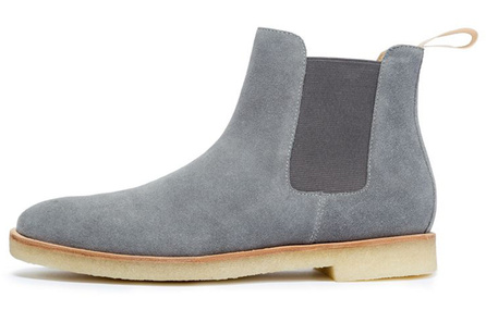 MASCAL Fashion Slip-On Short Chelsea Boots Men's Gray
