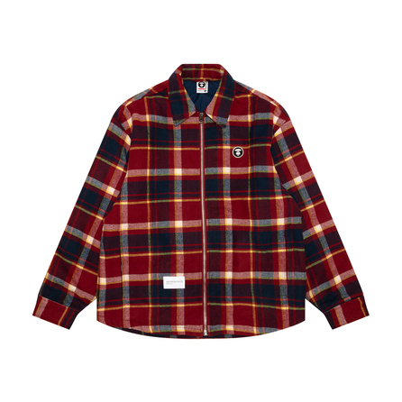 Aape By *A Bathing APE® Logo patch Check pattern Jacket