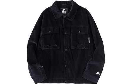 STARTER Solid Color Pocket Design Jacket Coat Unisex
