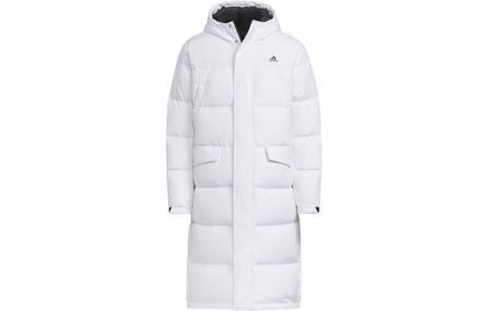 Adidas Puffy Long Down Jacket Down Jacket Men's White