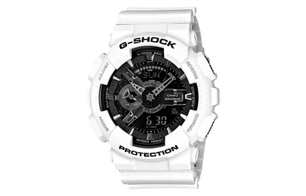 CASIO Men Liquid Crystal/Analog Dual Display Series 51.2mm Black Watch GA-110GW-7APR