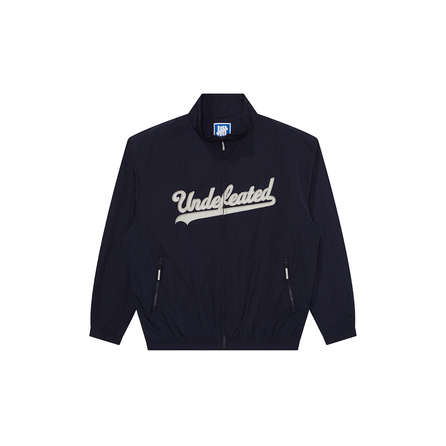 UNDEFEATED SS26 Letter Logo Water-Resistant Retro Sports Stand Collar Coach Jacket Unisex