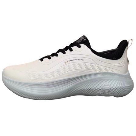 361° Men's Comfortable Versatile Wear-Resistant Anti-Slip Low-Top Casual Running Shoes White