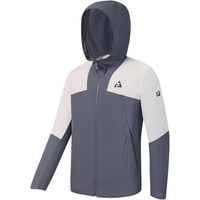 FILA Sport Windproof Lightweight Regular Sleeve Long Sleeve Sun Protection Jacket Men's Чернильно-серый дождь