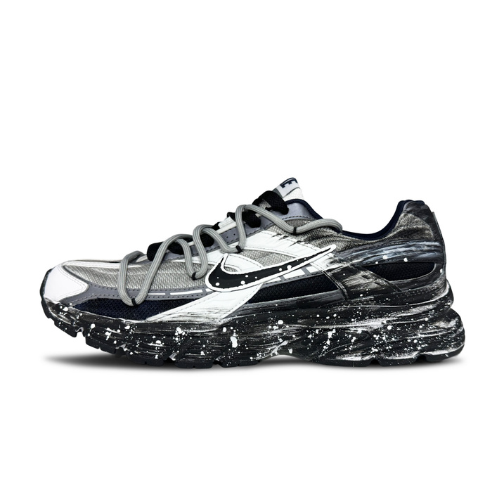 [Custom Sneakers] Nike Initiator Wasteland Style Fashion Trendy Distressed Retro Techwear Premium Durable Low-Top Running Shoes Unisex Black White