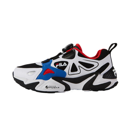 FILA KIDS BOA Comfort Lightweight Low-Top Kids Basketball Shoes Black/FILA White Youth