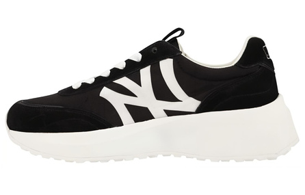 MLB Chunky Jogger New York Yankees Slip Resistant Abrasion Resistant Low top Chunky Sneakers Unisex Black White