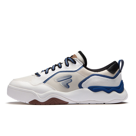 FILA FUSION KICK II DX CVS Fashion Versatile Low-Top Casual Shoes Men's Foam White