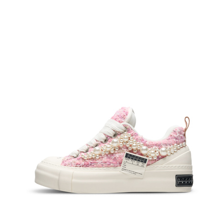 VESSEL Wear-resistant And Lightweight Low-Top Skateboard Shoes Unisex Pink