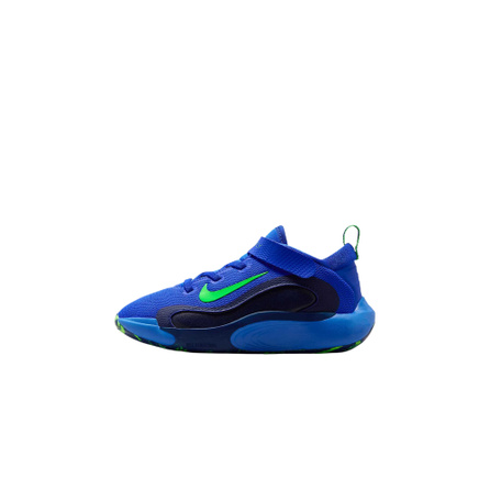 Jordan Nike IsoFly Lightweight Comfortable Versatile Cushioned Breathable Low-Top Kids Basketball Shoes Race Blue/Space Blue/Navy/Shock Green
