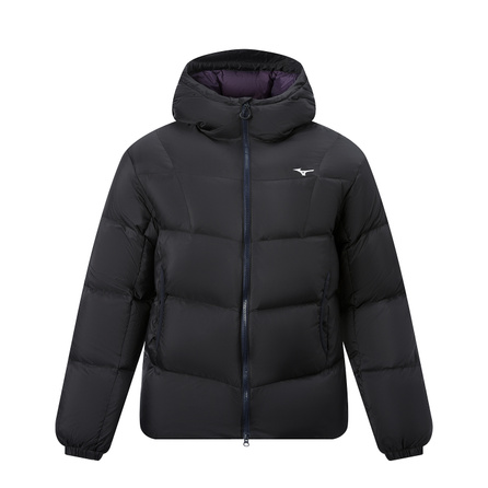 Mizuno 25FW Short Puffer Down Jacket Unisex, Waterproof & Windproof, 600 Fill Power, Hooded, Solid Color