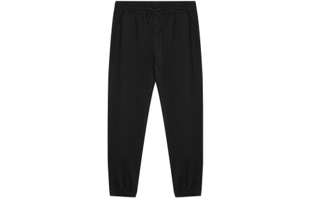 New Balance Solid Color Woven Long Casual Pants Men's Black