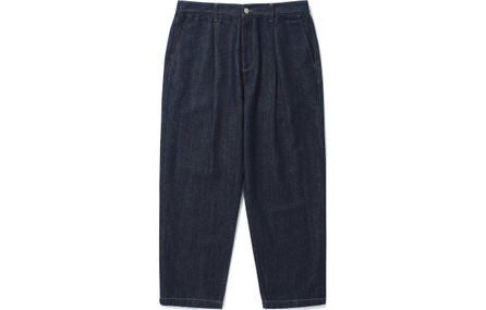 COVERNAT SS24 Washed Tapered Loose Jeans Men's Indigo Blue