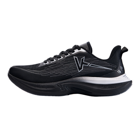 Kawasaki Fashion Comfortable Versatile Fabric Cushioned Wear-Resistant Low-Top Carbon Plate Training Sprint Fitness Test Running Shoes Unisex Black