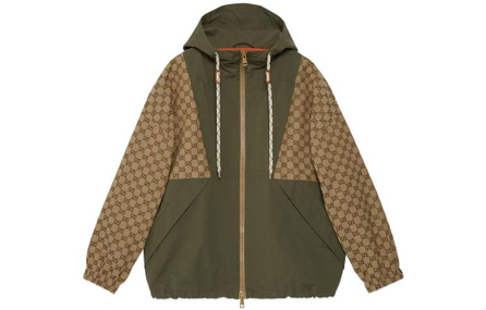 GUCCI Gg Canvas Hooded Jacket