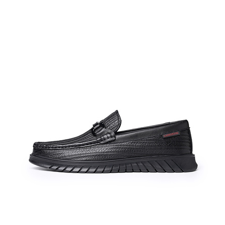 LAORENTOU Men's Casual Shoes Men Low-Top Black