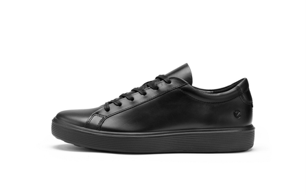 ecco Soft Classic Series Cow Leather 25 Autumn Niche Retro Comfort Low-Top Skate Shoes Men's Black 525464