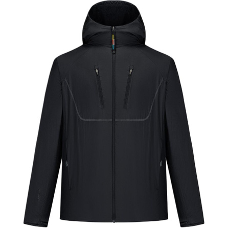 SALOMON PL OD PTX OCTA Outdoor Hiking Fleece Lined Hooded Zip Softshell Jacket Men's