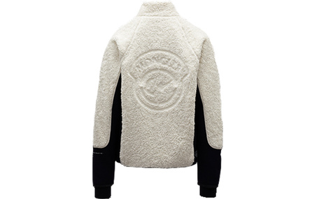 MONCLER GENIUS Frgmt Hiroshi Fujiwara Logo Zip Up Fleece Cardigan