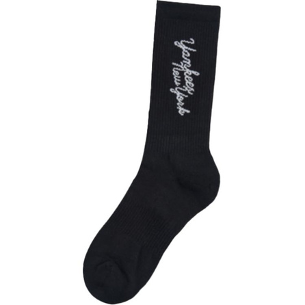 MLB MONOGRAM New York Yankees Soft Comfort Casual Mid-Calf Socks Unisex Black