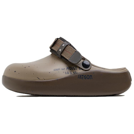 Maden Zeppelin Cloud Slides Series EVA Retro Daily Commute Versatile Low-Top Casual Shoes Men's Olive Green