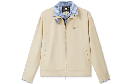 BONELESS Inner Plaid Thin Metal Zip Fake Two-Piece Comfortable Skin-Friendly Soft Fine Lightweight Versatile Simple Outdoor Daily Outing Personalized Retro Casual Lapel Cardigan Workwear Jacket Unisex