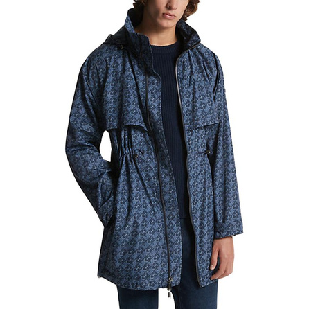 MICHAEL KORS All-Over Logo Print Trench Coat Men's Mint Green