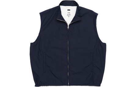 nanamica Multi Pocket Vest Solid Color Stand Collar Zip-Up Sleeveless Vest Men's