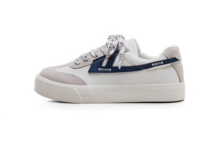 Warrior Sport Training Shoes Comfortable Lightweight Height-Increasing Low-Top Casual Shoes Unisex White Gray Navy Blue