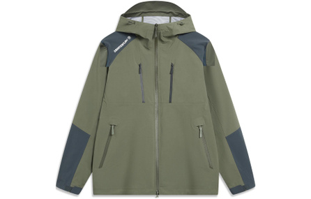 LiNing CF Tracing Wulong Armor Collection Warm Windbreaker Jacket Men's Murky Olive Green