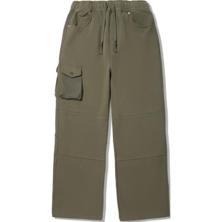LI-NING Reignite Series Comfortable Simple Drawstring Loose Straight-Leg Casual Pants Men's Military Sail Green
