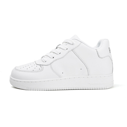 GOUGE Low Top Skateboard Shoes Unisex White
