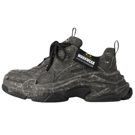 Balenciaga Triple S Canvas Sneakers Men's Black