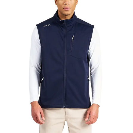DECATHLON TRIBORD Windproof Warm Vest Men's Navy Blue