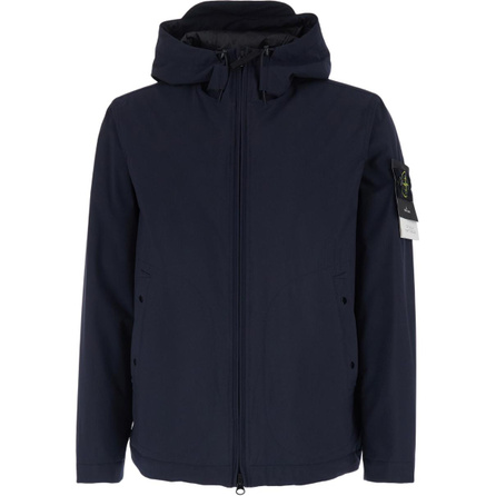 STONE ISLAND SS26 Solid Color Hooded Zip-Up Long-Sleeve Jacket Unisex