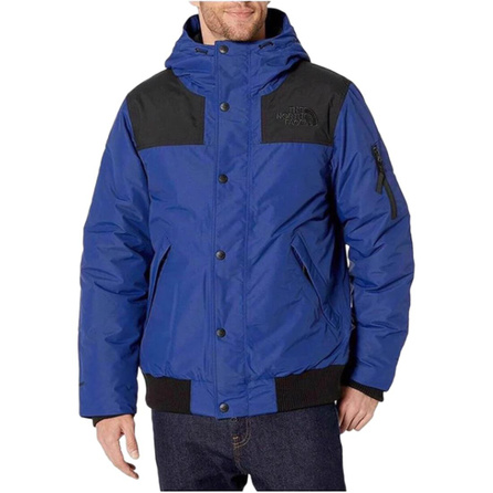 THE NORTH FACE Warm Logo Color-Block Hooded Down Jacket Men's
