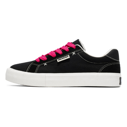 Warrior Classic Versatile Trendy Sport Street Fashion Casual Campus Style Anti-Slip Wear-Resistant Breathable Height-Increasing Low-Top Skate Shoes Men's Black