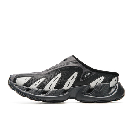 FILA VETTA MULE Trendy Fashion Versatile Casual Sports Toe-Loop Slides Men's Elegant Gray/Fossil Silver