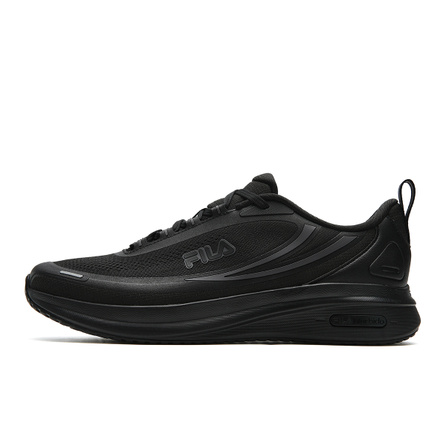 FILA NUVOLE 4 RUN S Soft Cloud Fashion Comfortable Versatile Shock-Absorbing Breathable Lightweight Low-Top Running Shoes Men's Black