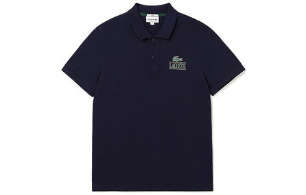 LACOSTE FW23 Polo Shirt Men's Navy Blue
