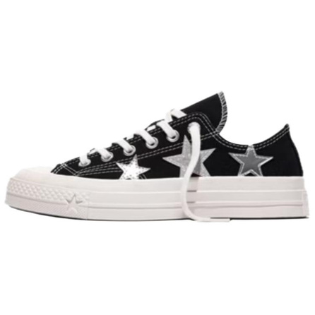 Converse CHUCK 70 X Star Print Sports Low-Top Canvas Shoes Unisex Black