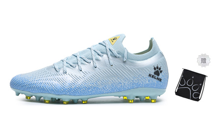 KELME Lightning 2.5 MG Rubber Short Studs Cushioned Slip Resistant Abrasion Resistant Soccer Shoes Unisex Light Blue