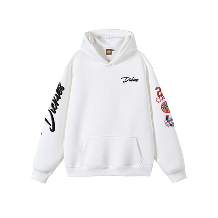 Dickies American Vintage High Street Letter Logo Print Preppy Hip-Hop Loose Long-Sleeve Pullover Hoodie
