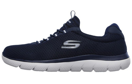 Skechers Summits Cushioning Anti-Slip And Wear-Resistant Low-Top Casual Shoes Men's Blue