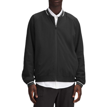 lululemon Relaxed-Fit Loose Lightweight Comfortable Solid Color Long Sleeve Bomber Jacket Men's Black