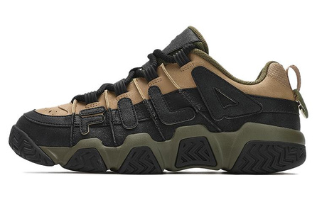 FILA FUSION Barricade Basketball Shoes Men Low-Top Dark Gold/Birch Brown