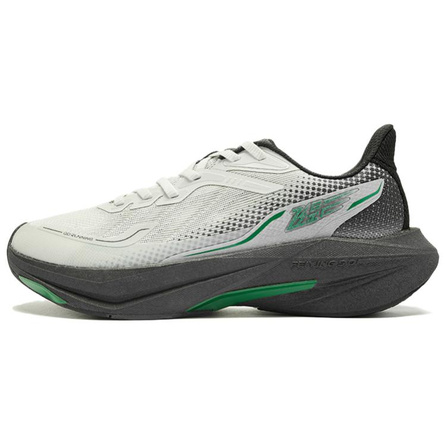 Qiaodan Feiying 5.0 LIGHT-Rebound Tech Mesh Trendy Breathable Lightweight Low-Top Long-Distance Running Shoes Men's Grey