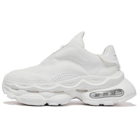 FAIRWHALE Fabric Graduation Season Comfort Versatile Fashion Trendy Simple Casual Lightweight Breathable Slip-Resistant Anti-Odor Cushion Wear-Resistant Daily Platform Height-Increasing Riding Sport Dad Shoes Men's Pure White